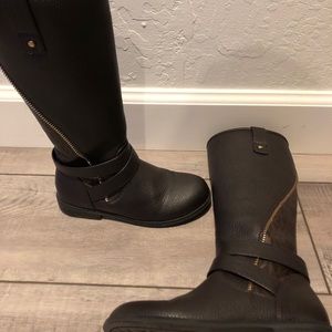 Girls dark brown boots